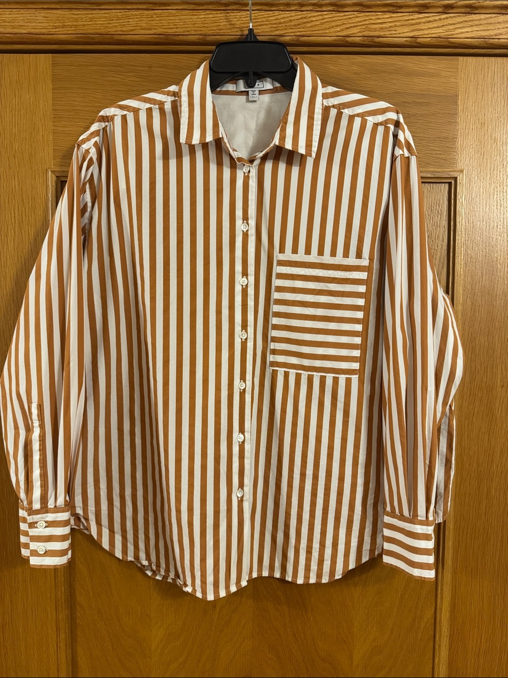 AYR The Deep End Button Down Oversized Shirt in Aperitif Women’s Size XL - Picture 4 of 11